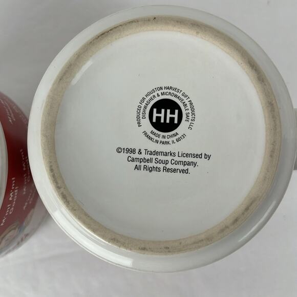 Campbell's Soup Mugs Set of 2 Vintage Ceramic - Picture 7 of 7